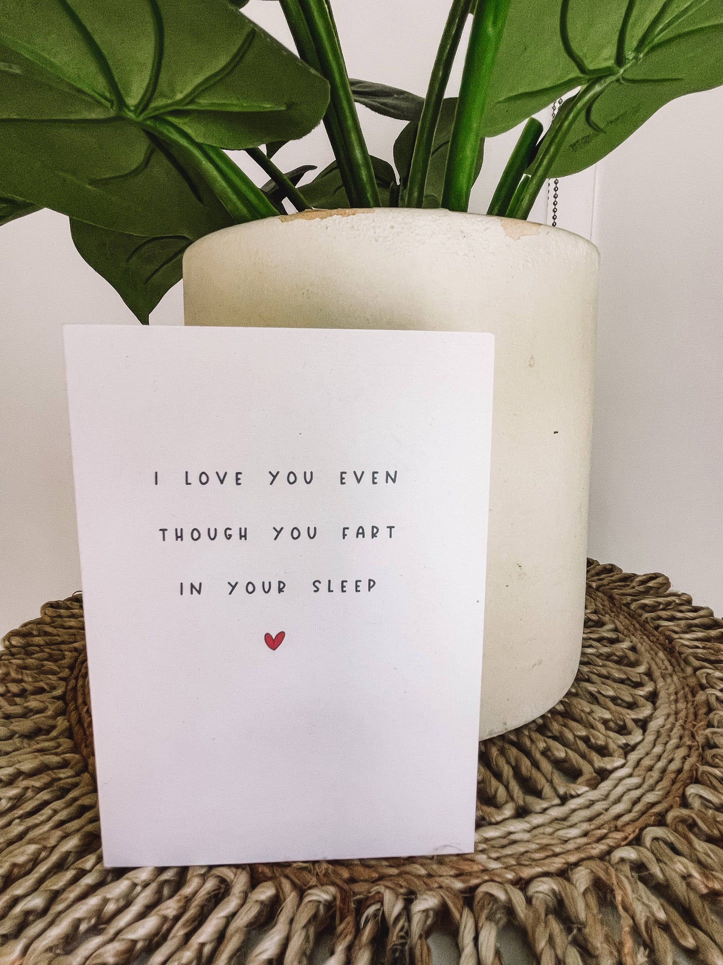 I Love You Even Though You Fart In Your Sleep